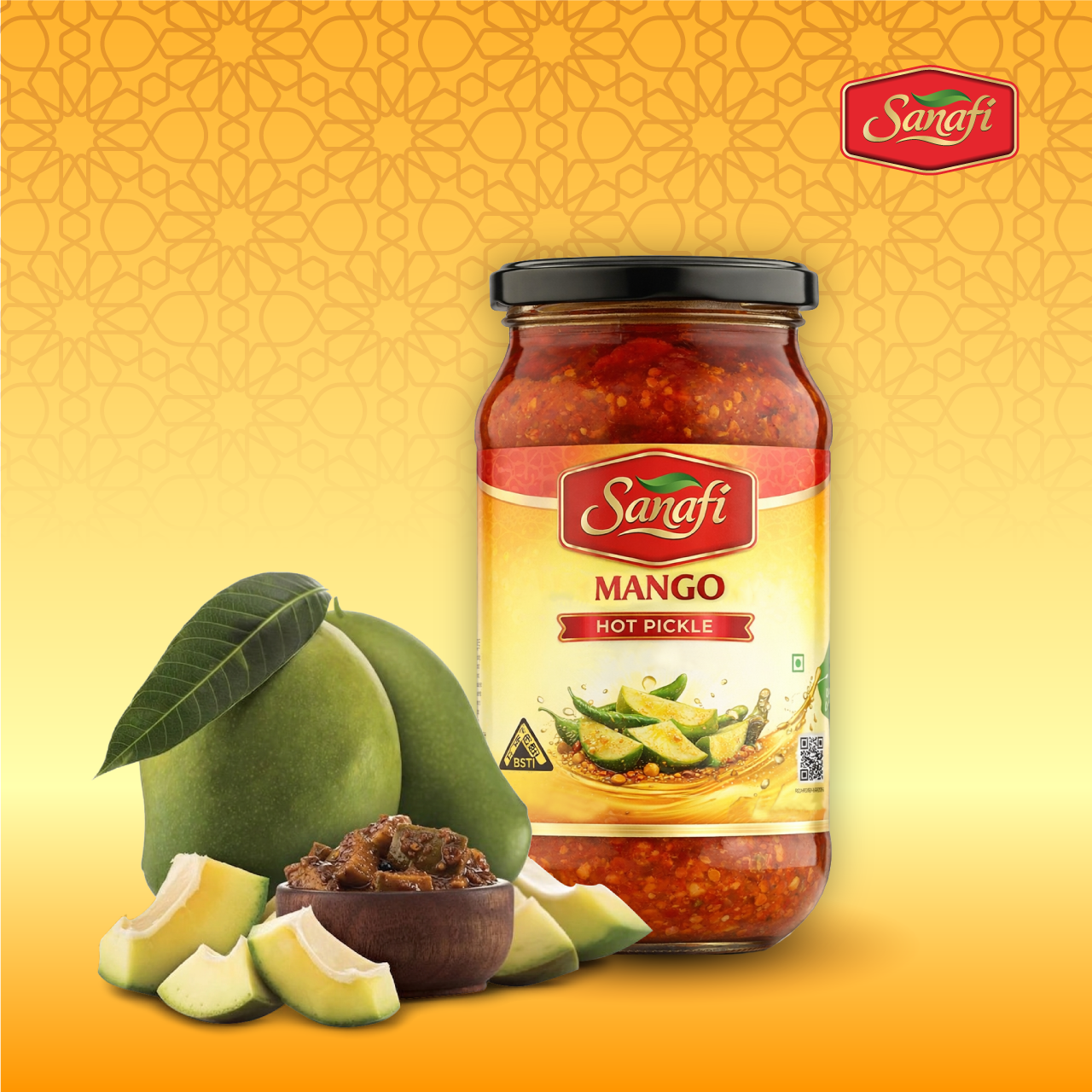 Sanafi Mango Hot Pickle 400g